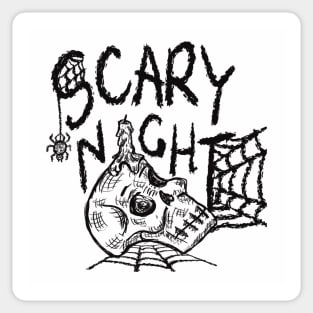 Scary Halloween Night Sticker